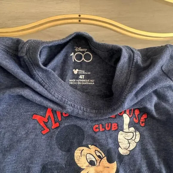 Disney 100 Mickey Mouse Club Toddler Tee 4T - Picture 2 of 4